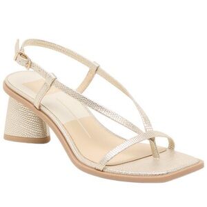 Dolce vita gold bryona heeled sandals